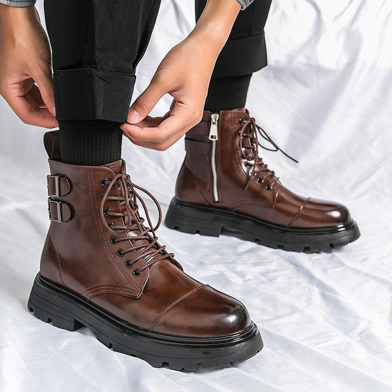 Botas Masculinas de Alta Quali - Street Fashion Men 2025 avaliação e preço