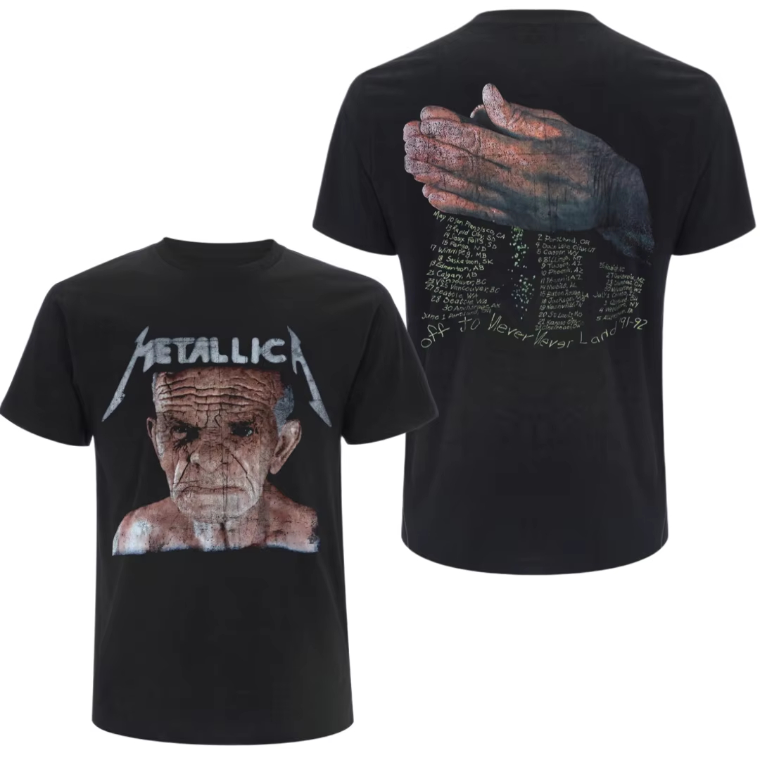 2026 Nova Camiseta METALLICA - - Street Fashion For Short Guys avaliação e preço