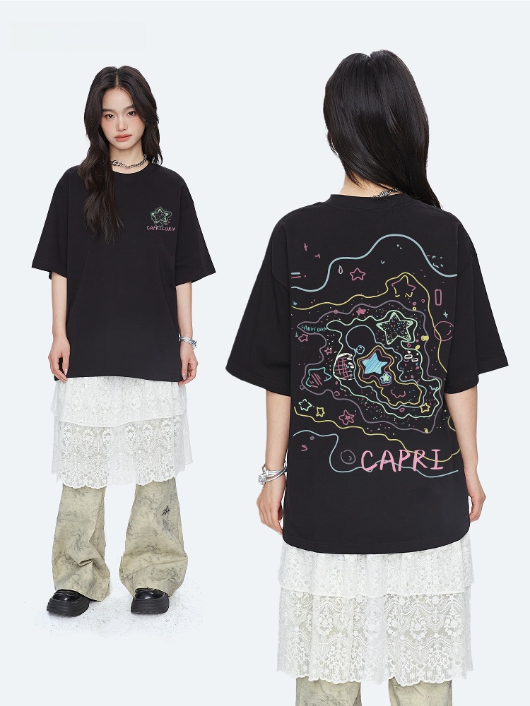 Camiseta Feminina de Manga Cur - Fashion Street Night avaliação e preço